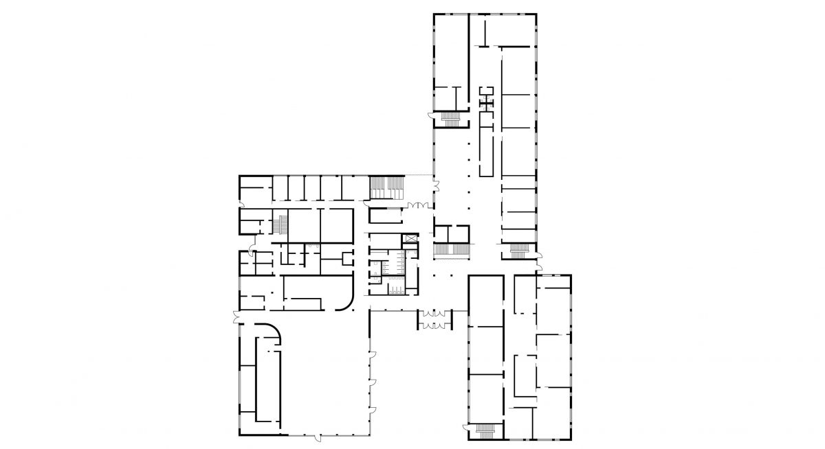 Rotationsschule, Frechen Grundriss EG