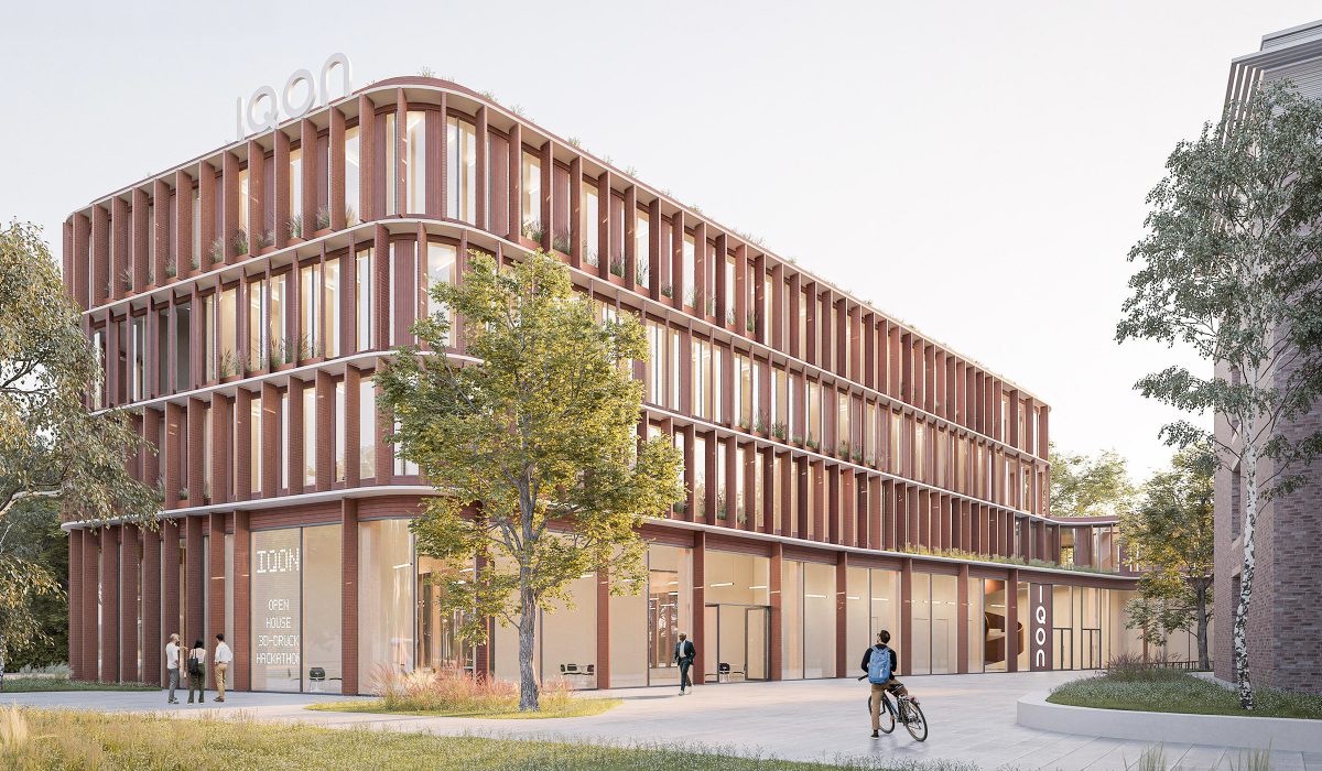 Rendering des Gebäudes für das IQON-Innovationszentrum in Oldenburg