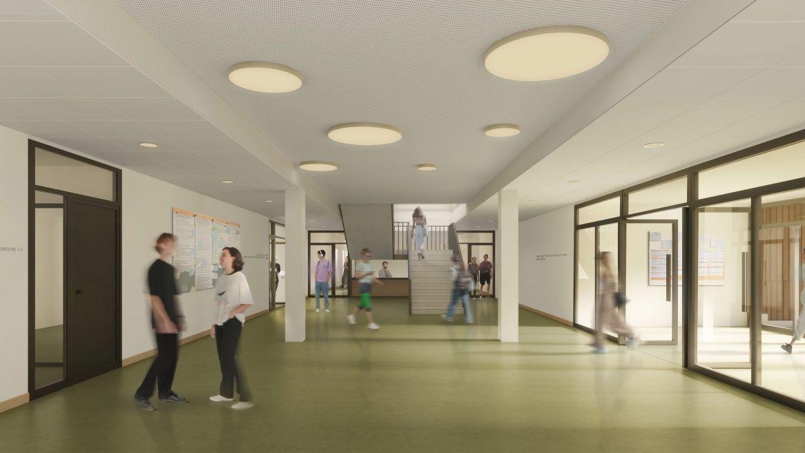 Foyer der Realschule am Schulzentrum Hackenbroich