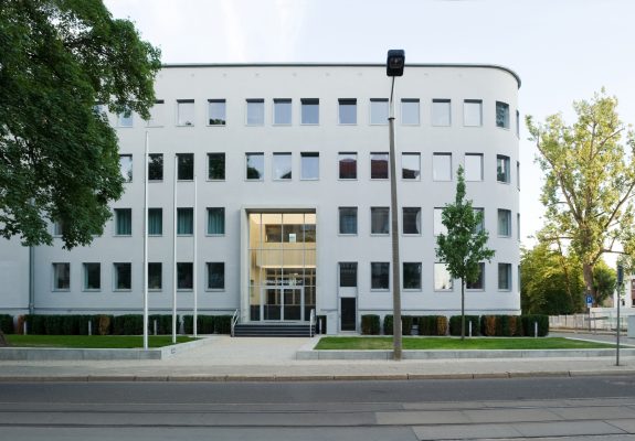 Der Gebäudekomplex des Verwaltungsgerichtes und der Staatsanwaltschaft in Frankfurt an der Oder