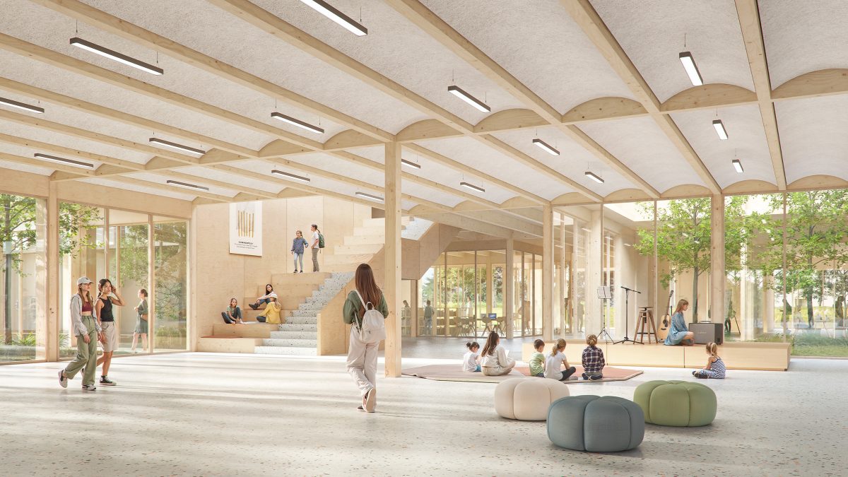 Foyer der Sonnengrundschule Oranienburg.