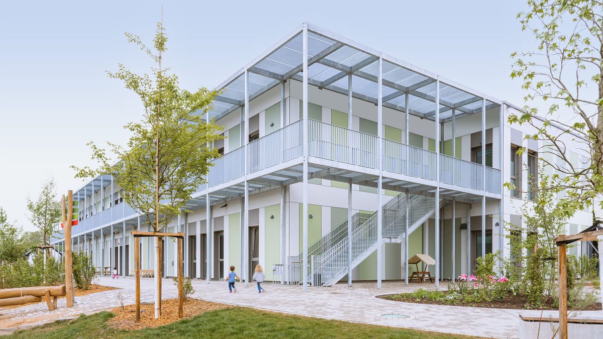 Fassade der Bedburg Kita