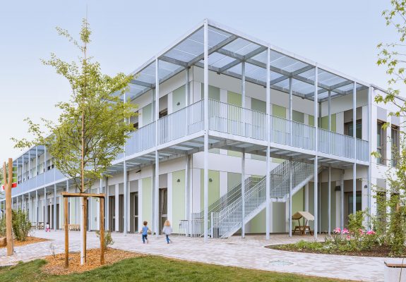 Fassade der Bedburg Kita