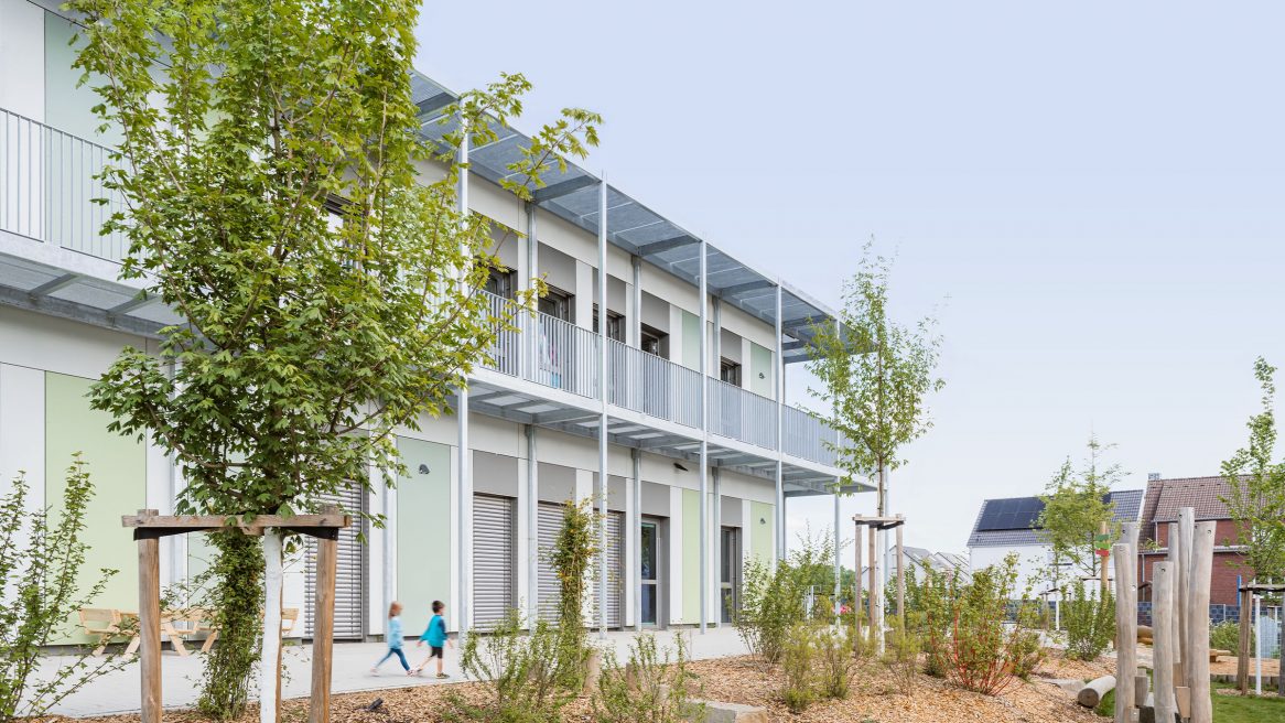 Fassade der Kindertagesstätte in Bedburg