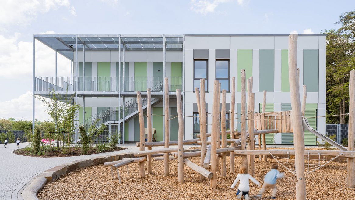 Fassade der Kindertagesstätte in Bedburg