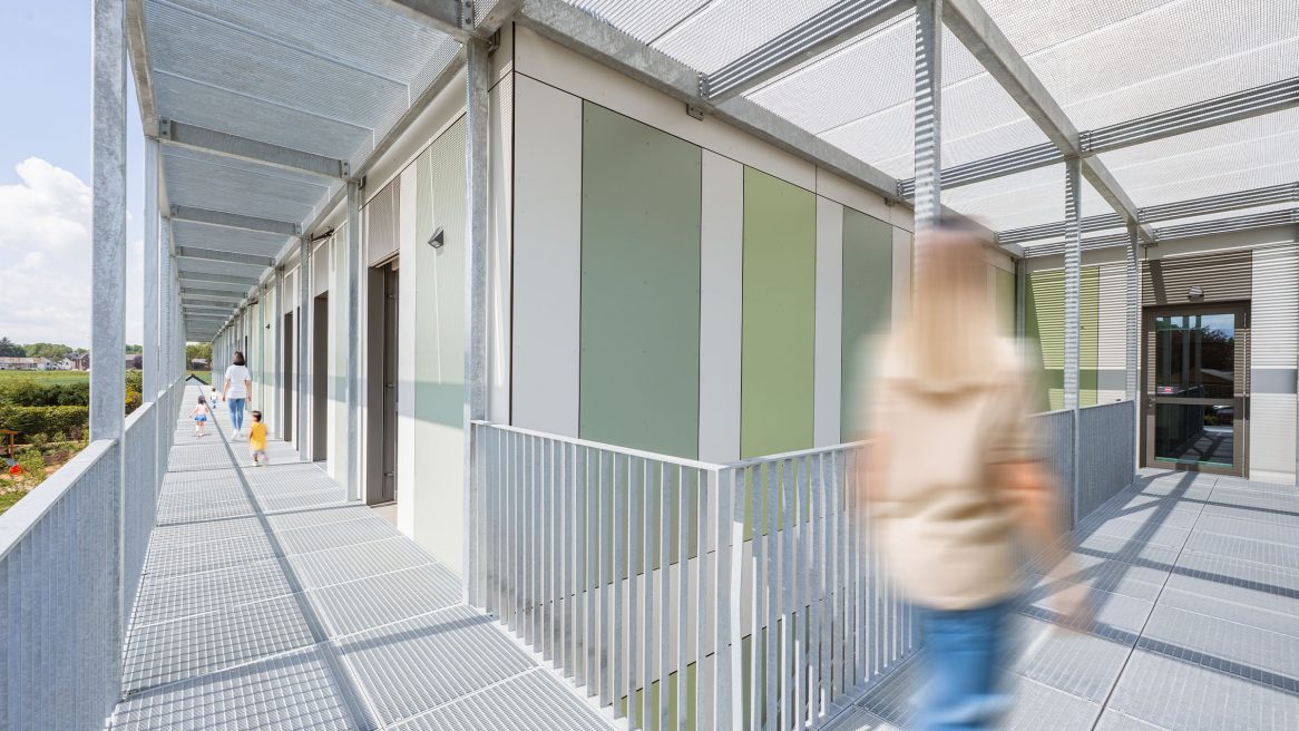 Außenflur der Kindertagesstätte in Bedburg