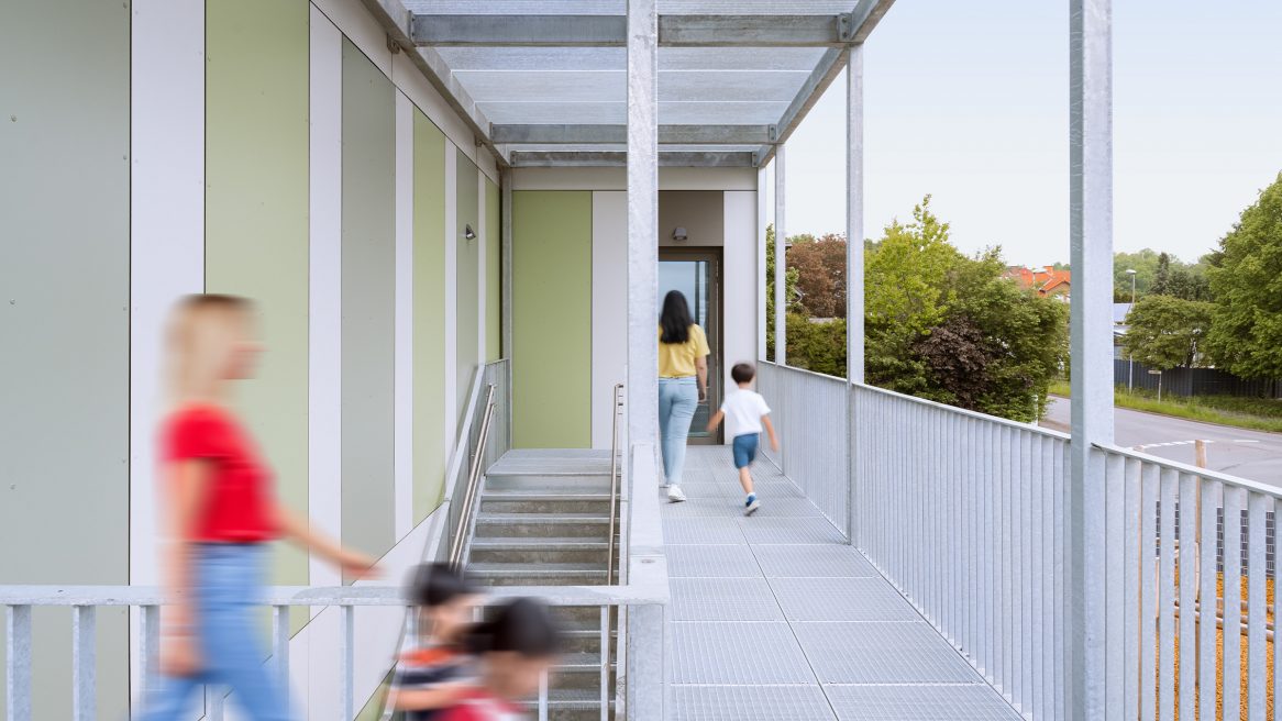 Außenflur der Kindertagesstätte in Bedburg