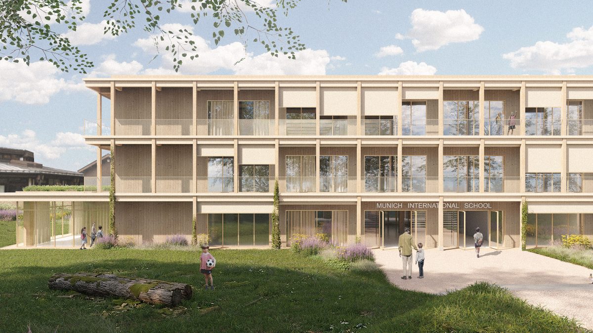 Außenperspektive Munich International School