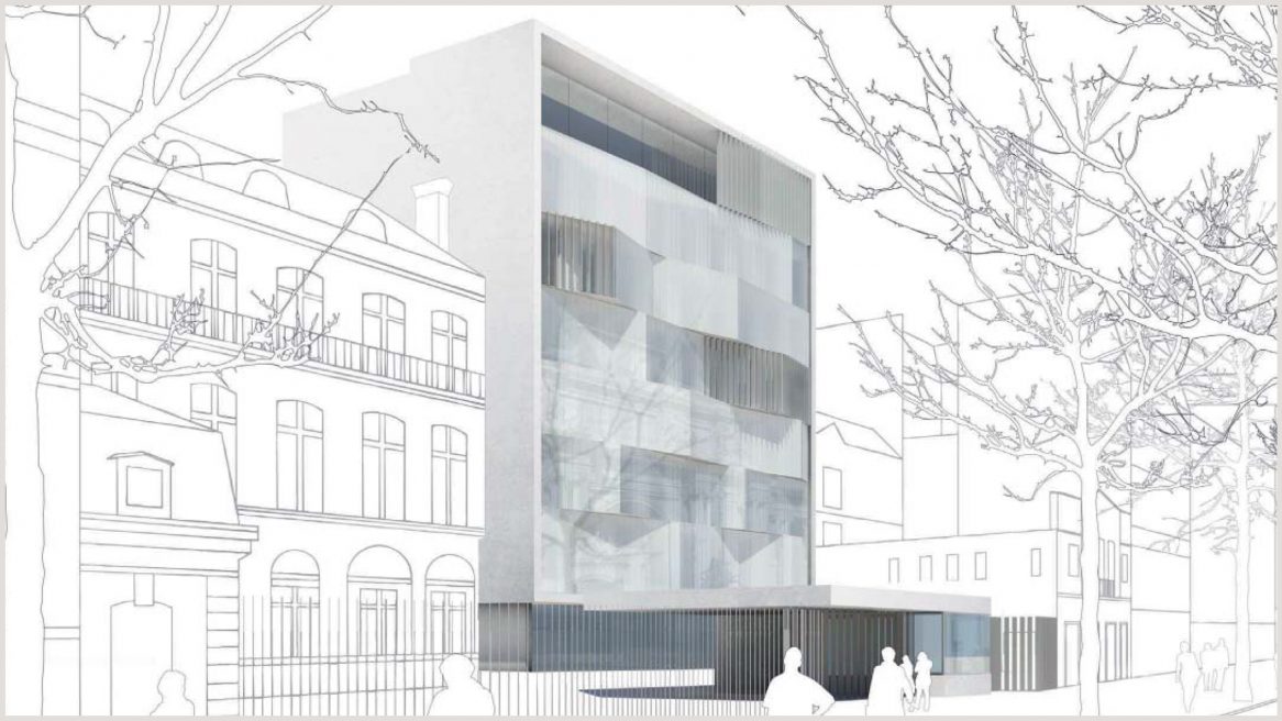 3D-Visualisierung des Projekts Deutsche Botschaft in Paris.