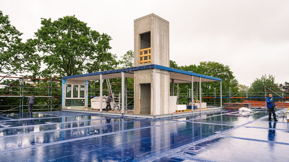 Fotos von den Bauarbeiten an der Heinrich-Schmitz-Grundschule