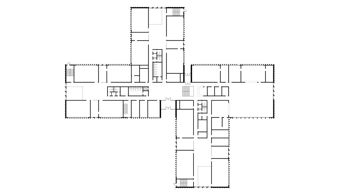Grundriss EG der Realschule am Schulzentrum Hackenbroich