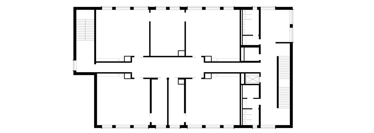 Grundriss des Schulerweiterungsbaus in Köln.