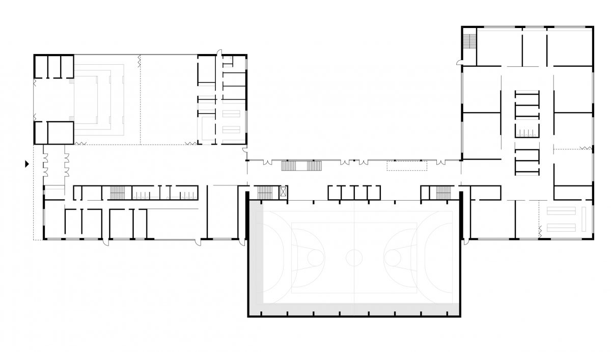 Sehw Architektur plant die Grund- und Mittelschule Berching. Das Gesamtensemble besteht aus drei klar ablesbaren, kompakten Baukörpern.