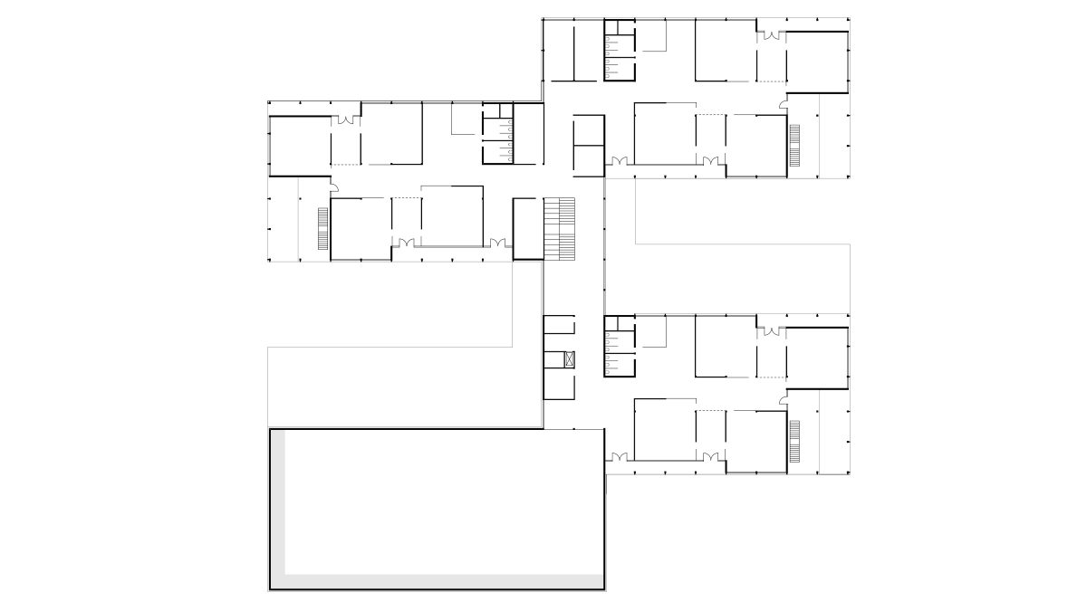 Grundriss OG der Sonnengrundschule Oranienburg.