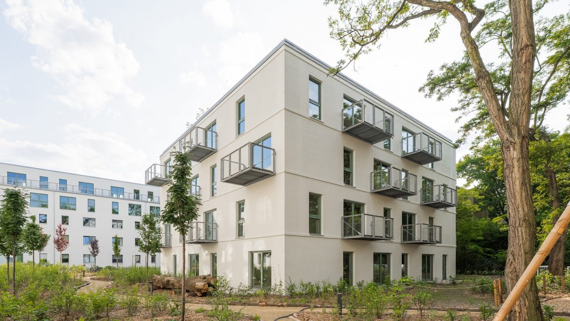 Moduler Wohnungsbau aus Holz in Berlin.
