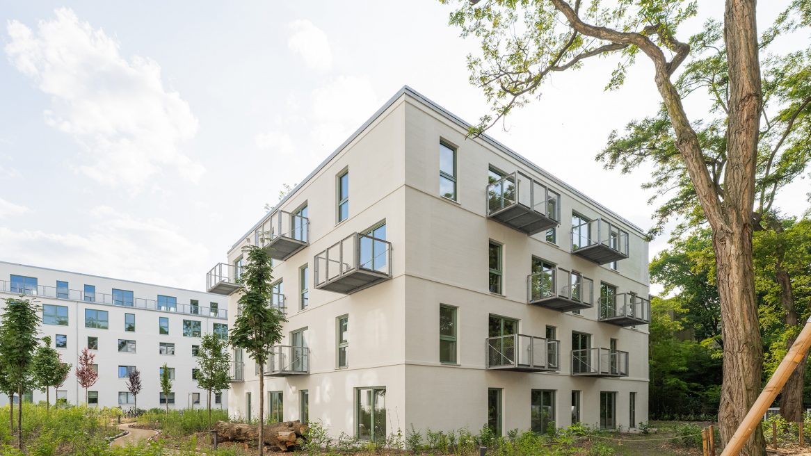 Moduler Wohnungsbau aus Holz in Berlin.