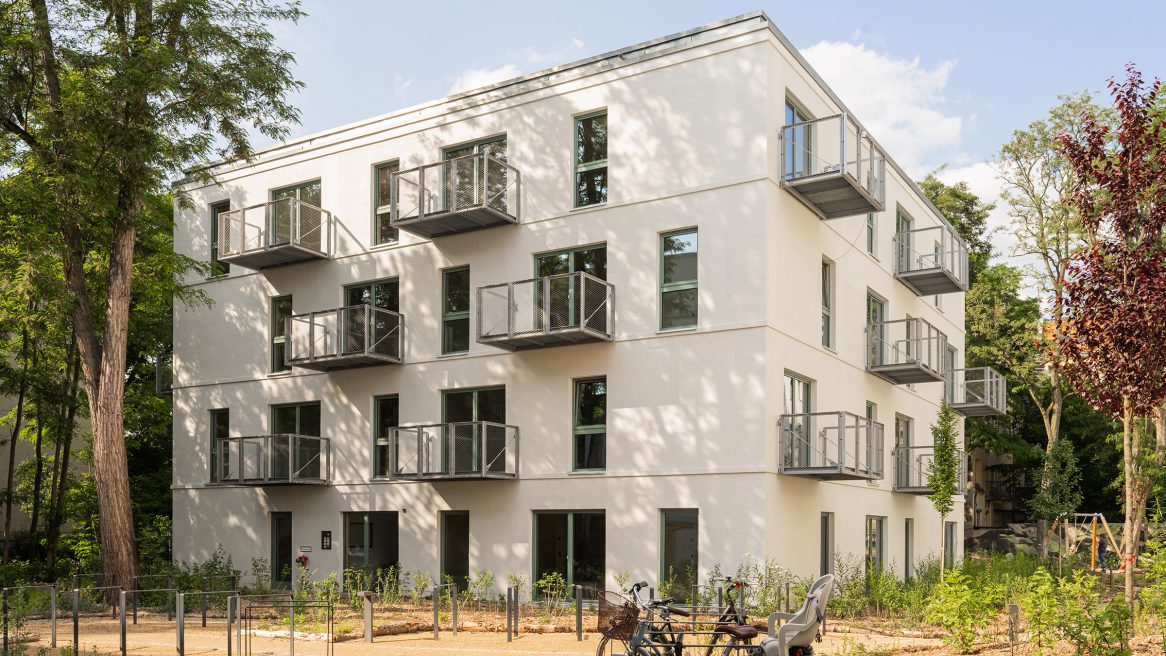 Moduler Wohnungsbau aus Holz in Berlin.