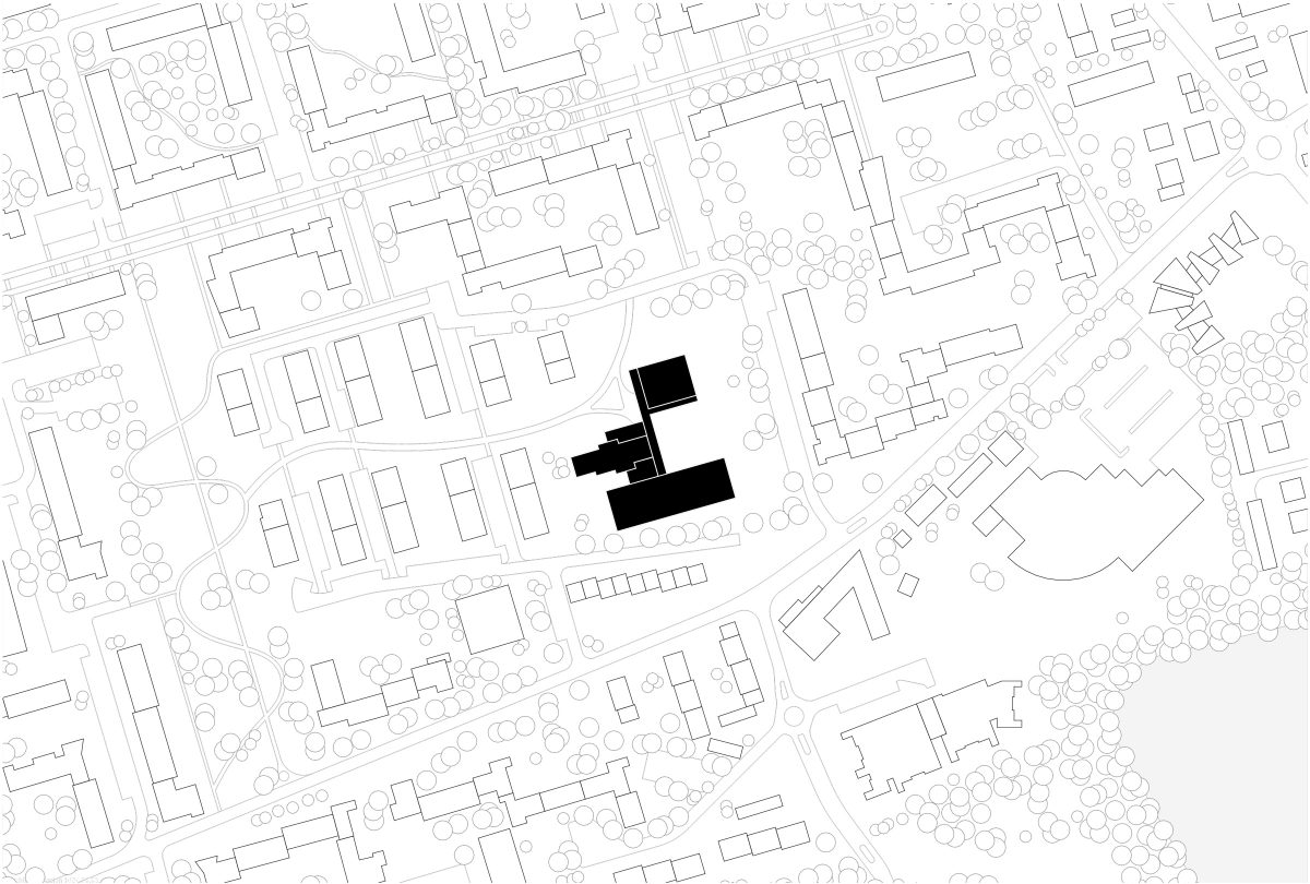 Lageplan der Herrman-Gmeiner Grundschule, Monheim am Rhein.