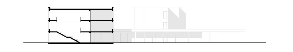 Schnitt der Herrman-Gmeiner Grundschule, Monheim am Rhein.