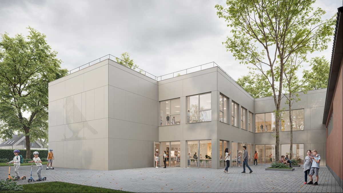 Aussenperspektive der Meisenburgschule in Essen.