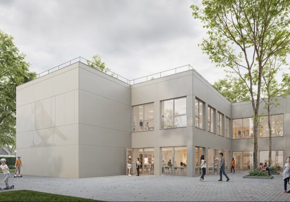 Aussenperspektive der Meisenburgschule in Essen.