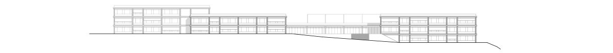 Ansicht Nord des Schulcampus' Mühlenberg in Wipperfürth.