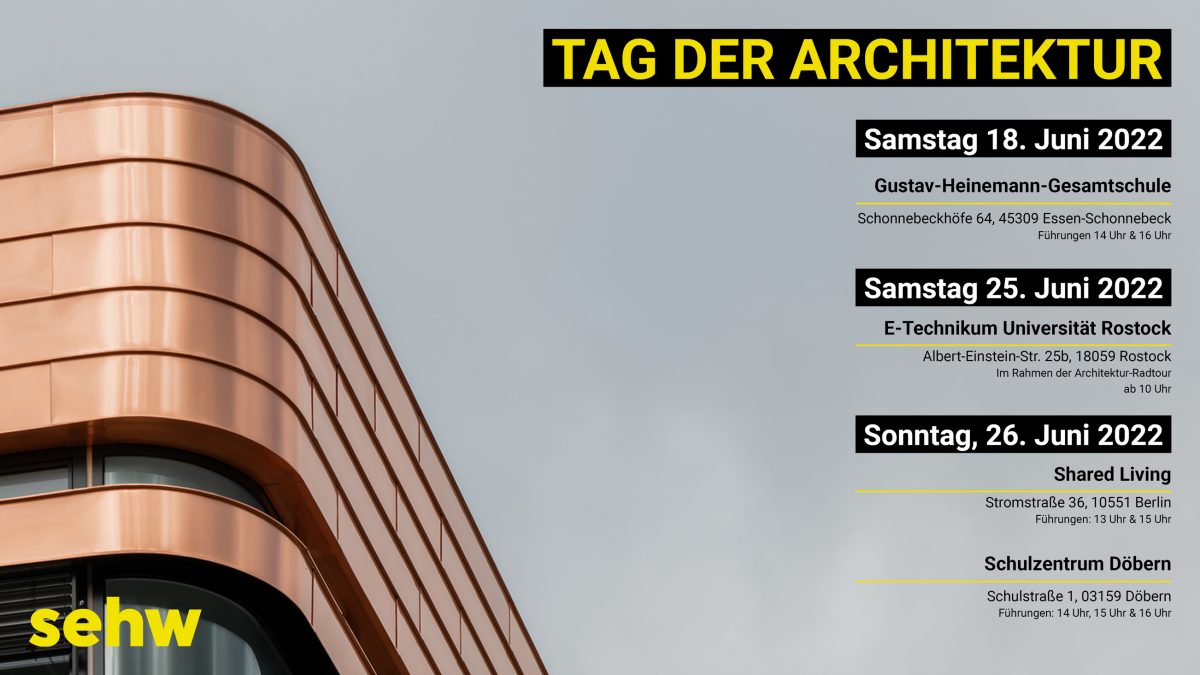Einladungskarte für den Tag der Architektur 2022.