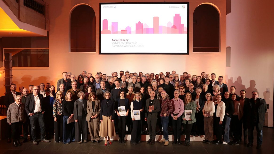 Preisverleihung des Awards Vorbildliche Bauten NRW 2025.