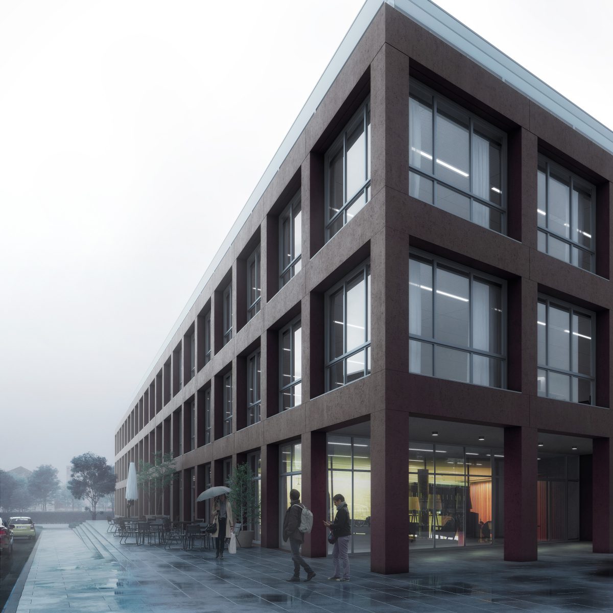 Neubau des Verwaltungsgebäudes für Mieter aus dem Wissenschafts- und Forschungsumfeld auf dem Campus der TH Wildau.