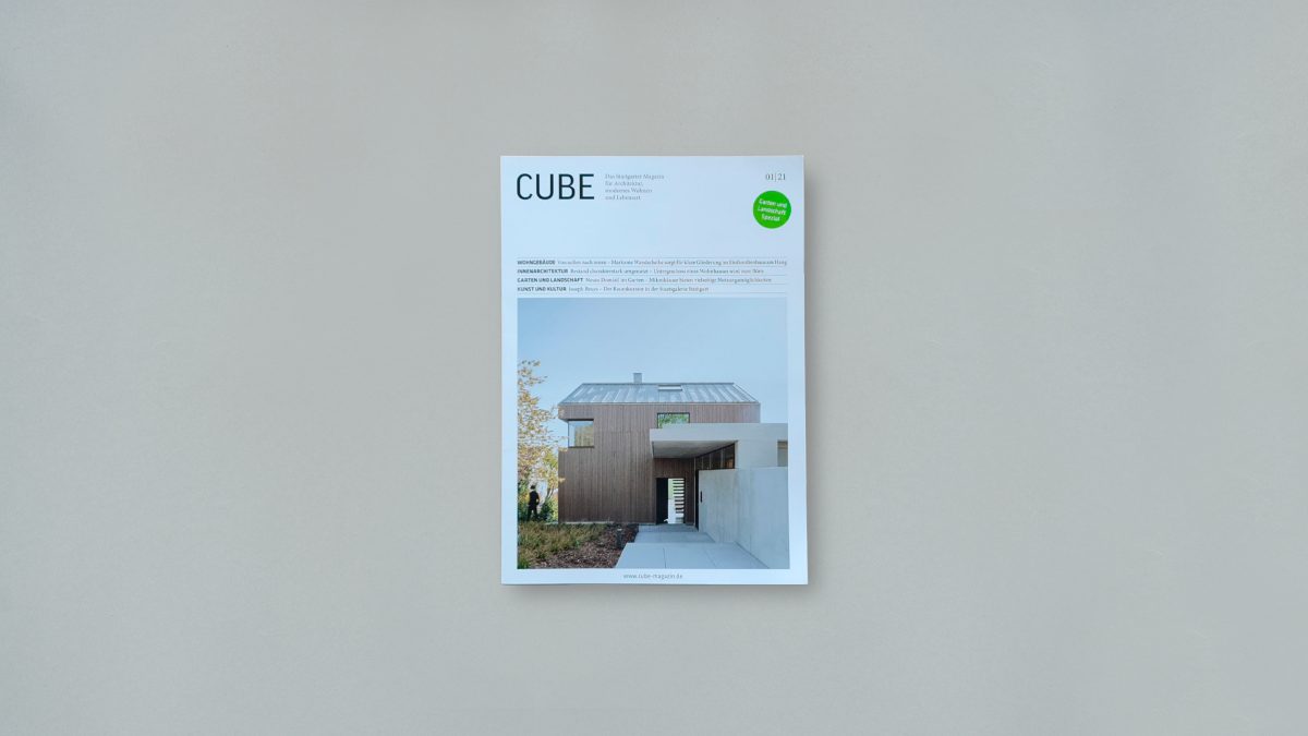Buchcover des Cube Magazins.