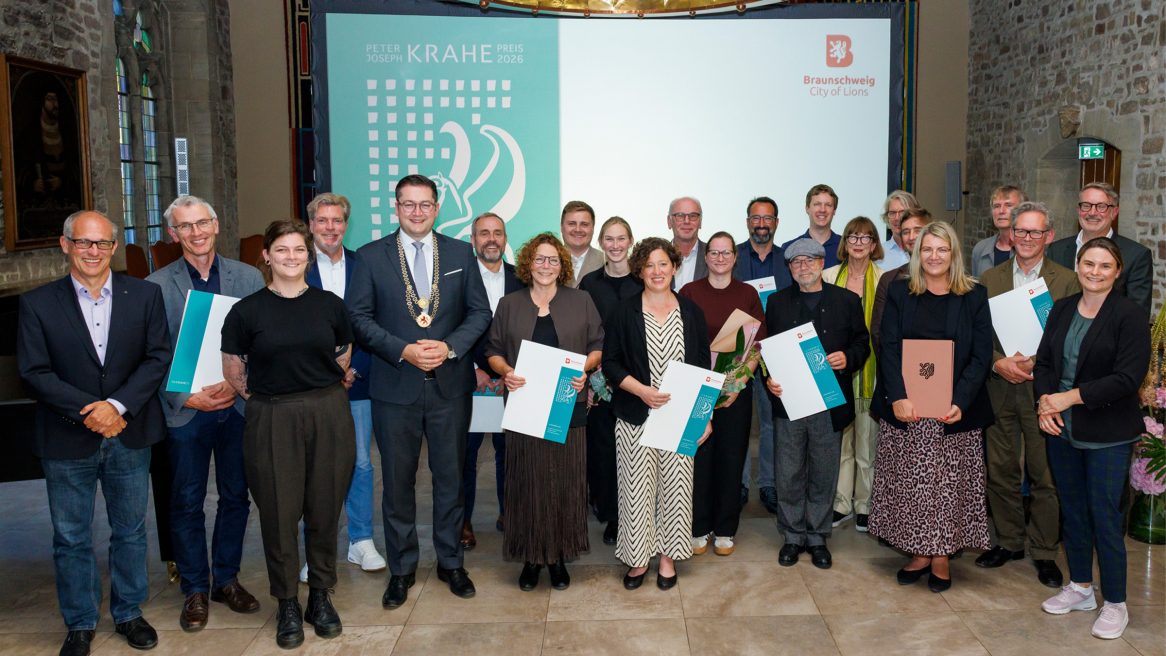 Foto mit den Gewinnern des Peter-Joseph-Krahe-Preises